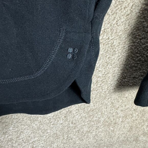 Sweaty Betty Escape Luxe Fleece Hoodie Women's US 14 Black Loose Thumbholes NWOT - Picture 10 of 13